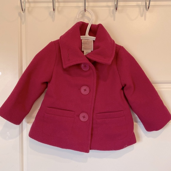 Magenta Fall Baby Girl coat - Picture 1 of 4
